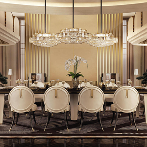 Chaise de salle à manger moderne en métal MR, chaise de banquet en acier rembourrée pour la maison, l'hôtel, le restaurant - Product Image 3