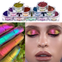 Poudre de pigment nacré effet caméléon super chromé pour cosmétiques, ongles, yeux et peintures automobiles