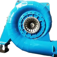 Generator turbin aliran listrik hidro, kepala rendah kecil, reaksi Turgo mikro, 100kw 200kw 300kw 450kw