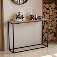 Meubles de salon industriels de producteur haut de gamme Table console en bois MDF avec pieds en métal