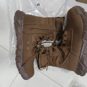 Bottes tactiques mi-mollet TSB4 Super Summer respirantes marron café, chaussures de randonnée, de camping et de sport, baskets tactiques. - Product Image 1