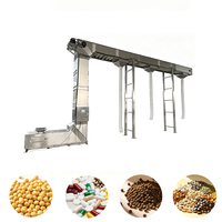 Convoyeur vertical à déchargement par gravité de type Z en acier inoxydable 304 de qualité alimentaire pour noix, arachides, graines de soja