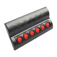 Panel de Control Marino RV Impermeable de 6 Posiciones a Precio de Fábrica con Interruptores Basculantes LED Rojos y Protección de Circuito