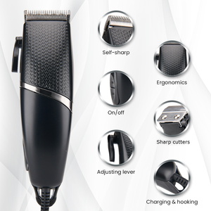 <span class=keywords><strong>Tondeuse</strong></span> à <span class=keywords><strong>cheveux</strong></span> filaire puissante et économique pour hommes avec moteur AC et <span class=keywords><strong>levier</strong></span> de dégradé réglable – Vente en gros - Product Image 2