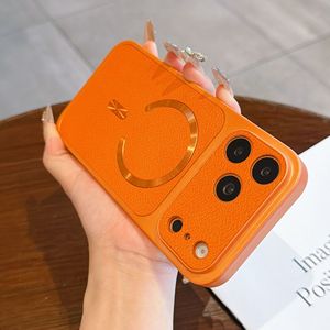 Funda magnética de piel sintética de colores neón a la moda para iPhone 17 16 Plus 15 14 13 12 11, a prueba de golpes, venta al por mayor - Product Image 5