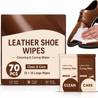 Lingettes de nettoyage pour chaussures en cuir à marque privée OEM/ODM, emballées individuellement