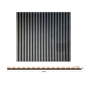 Panneau acoustique en bois à lattes 2440/2700/3050*605mm, design industriel, <span class=keywords><strong>isolation</strong></span> <span class=keywords><strong>phonique</strong></span> pour la décoration intérieure, décoration murale de la maison - Product Image 1