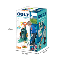 Vente directe d'usine équipement d'entraînement de sport de plein air simulateur de golf mini club de golf ensemble 5 pièces balles de golf jouet pour enfants