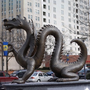 Sculpture de dragon, grande taille, 15 cm, statue chinois célèbre, décoration, taille de vie, haute qualité - Product Image 4