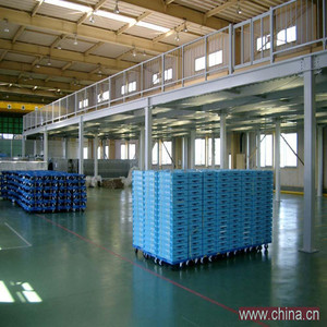 Lantai Mezzanine Gudang Peralatan Penyimpanan Industri dengan Rak Logam - Product Image 4