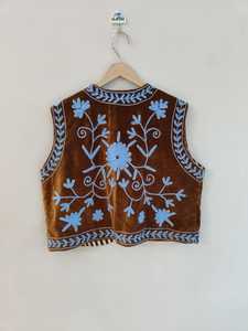 <b>Velvet</b> Suzani Embroidered <b>Jacket</b> Handmade Ethnic <b>Jacket</b> Floral Suzani <b>Jacket</b> Pure <b>Velvet</b> <b>Jacket</b> Boho Hippie Gift For Her - Product Image 6