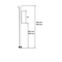 Lot de 4 vérins de stabilisation manuels/électriques pour camping-car, quinzième roue, niveleur de caravane, pièces de remorque