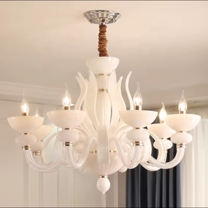 Vente en gros salle à manger bougie de luxe cristal luminaires romantiques lustres lampes suspendues - Product Image 4