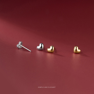 <span class=keywords><strong>Orecchini</strong></span> a Perno a Forma di Cuore Romantico in <span class=keywords><strong>Argento</strong></span> Sterling 925 per Donne, Gioielli Semplici e Dolci per Feste di Compleanno - Product Image 4