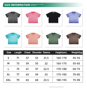 เสื้อยืดโอเวอร์ไซส์ผู้ชายดีไซน์ใหม่ น้ำหนัก 250 กรัม ทรงใหญ่พิเศษ สีสโตนเรโทร ผ้าฝ้าย 100% ทรงบ็อกซี่ฟิต ล้างสีแบบแอซิดวอช - Product Image 3