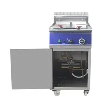 Venta caliente comercial tanque de gas freidora pollo frito chips eléctrica freidoras máquina para restaurante de comida rápida