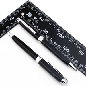 Bolígrafos de Negocios Resistentes y Elegantes con Clip para Logotipo, Bolígrafo Negro - Product Image 6