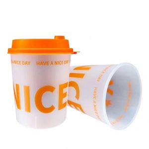 Gobelet en plastique rigide PP personnalisé avec logo, 90 mm, pour thé au lait à bulles Boba, capacité 500 ml, 700 ml, pour soda, vente en gros - Product Image 4