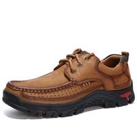 Chaussures basses décontractées en cuir imprimé crocodile, à lacets, confortables, antidérapantes, pour les activités de plein air et quotidiennes