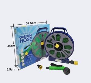 Carrete de manguera y manguera plana de jardín de tubo interior de PVC de 15 metros en caja de color personalizable de gran venta - Product Image 5