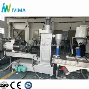 Plastic PP PE single and double stage pelletizing machine