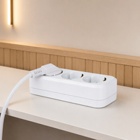 Multiprise industrielle AOTA 2 voies Schuko 16A 250V 2500W, ignifuge PC, certifiée CE, compacte, 2 prises, OEM