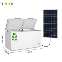 Promotion : Mini Congélateur/Réfrigérateur Solaire Portable, Coffre de Glace Profond à Courant Continu pour Maison et Voiture, avec Compresseur et Panneau Solaire