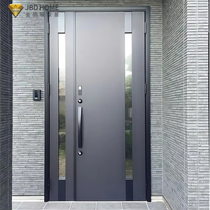 Portes de sécurité extérieures modernes, design italien, imperméables, ignifuges, blindées, antivol, portes en acier de sécurité imperméables pour les maisons - Product Image 1