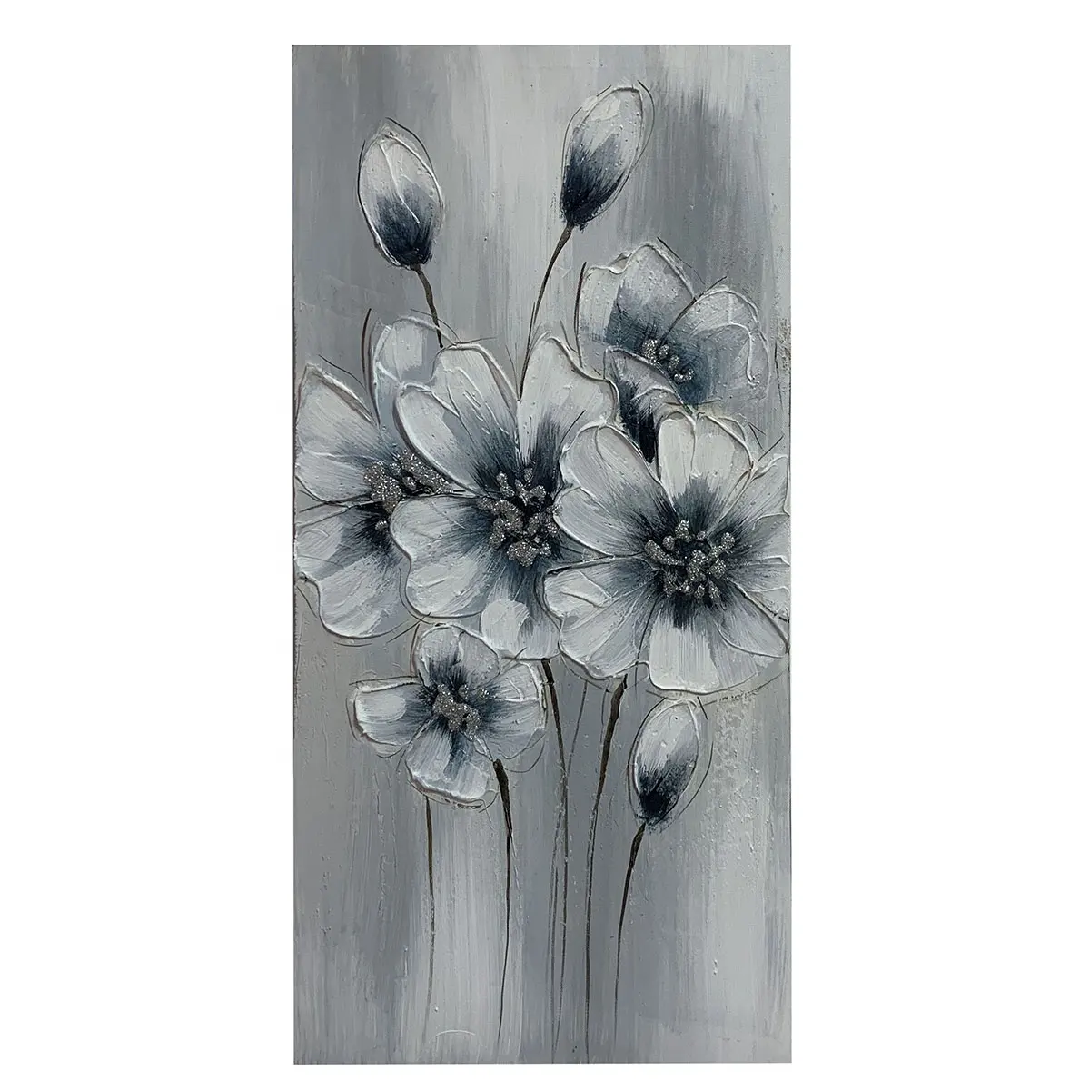 हस्तनिर्मित सुंदर फूल तेल कैनवास पेंटिंग कैनवास पर तस्वीर