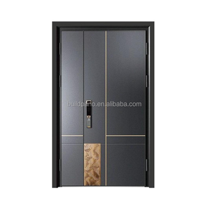 <span class=keywords><strong>Porte</strong></span> de sécurité <span class=keywords><strong>blindée</strong></span> moderne en aluminium moulé pour villa, <span class=keywords><strong>avec</strong></span> fonctions étanches et insonorisées, garantie 5 ans - Product Image 2