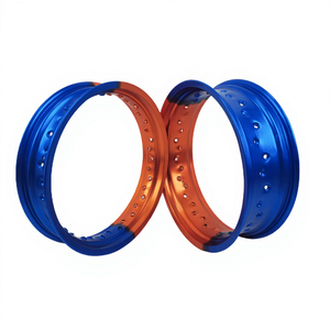 Jante de roue Supermoto bicolore KYZ de 17 pouces, alliage d'aluminium 7116, 36 trous, CNC pour SXF WRF KXF <span class=keywords><strong>Motocross</strong></span> Enduro Dirt Bike, jantes <span class=keywords><strong>à</strong></span> rayons - Product Image 3