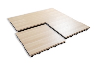 Système de plancher en bois dur réglable pour salle de sport Hockey Gym Système de plancher en bois d'érable Sports Carreaux de cour en bois pour terrain de sport intérieur extérieur