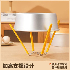 Foldable Chiffon Cake Cooling Rack Stainless Steel Non Slip <b>Silicone</b> <b>Baking</b> Tool - Product Image 4