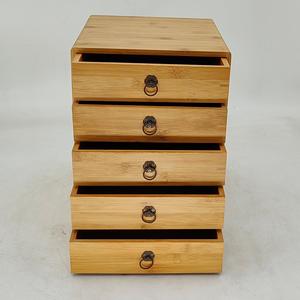 5-Drawer Wooden Desk Organizer - Craft <strong>Storage</strong> Drawers - Rustic Shelf Drawer - Ideal Home Office Organizers and Accessories - Product Image 5