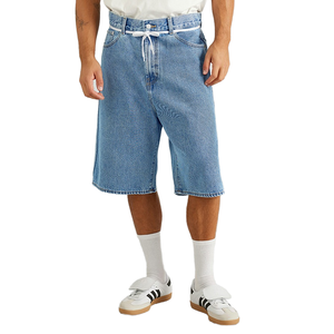 Shorts de Mezclilla para Hombre, Largura hasta la Rodilla, Cintura con Cordón Ajustable - Product Image 1