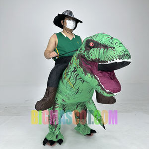 Walking Dragon poliéster inflable Cosplay dinosaurio mascota disfraz para fiesta de carnaval, alquiler, eventos, promoción publicitaria - Product Image 1