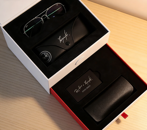 Eco Friendly Recycled <b>Materials</b> Custom Logo Luxury Rigid Paper Reusable Portable Protective Case Eyewear Glasses <b>Packaging</b> Box - Product Image 3