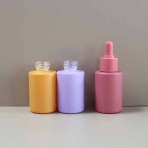 Luxury Cosmetic <b>Dropper</b> <b>Bottle</b> Matte White Black Serum <b>Dropper</b> <b>Bottle</b> 15ml 30ml 50ml 100ml Glass <b>Dropper</b> <b>Bottle</b> with Pipette - Product Image 3