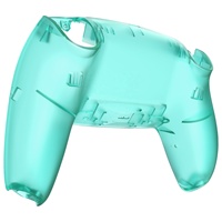 EXtremeRate clair vert émeraude pour contrôleur PS5 coque arrière remplacement plaque arrière couvercle du boîtier inférieur boîtier arrière