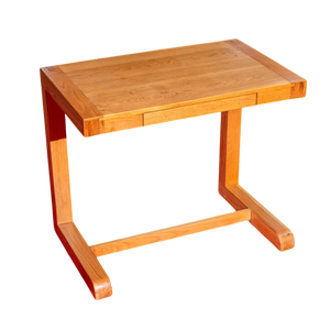 Modern Simple C-Shaped Durable Eco-Friendly Computer <b>Desk</b> Home Office Study Table Curved Solid <b>Wood</b> Writing <b>Desk</b> with <b>Drawer</b> - Product Image 1