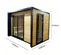 Sauna Exterior Moderna para 2-4 Personas, Fabricada en China Continental