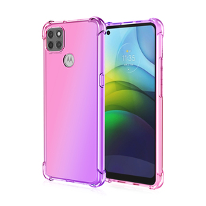 Funda trasera para teléfono móvil, carcasa suave de tpu con gradiente de contraste antigolpes para MOTO <span class=keywords><strong>G9</strong></span> POWER - Product Image 2