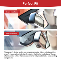Caméra de tableau de bord Adinkam avec WIFI intégré pour Audi 2019-2024 A1 A3 A4 A5 A6 A7 A8 Q2 Q3 Q5 Q7 Q8 RS S S5 S8 SQ5 SQ8 TT