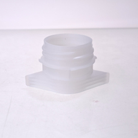 Bouchon à vis en PE blanc de 33 mm avec fermeture antivol pour sacs de boissons autoportants
