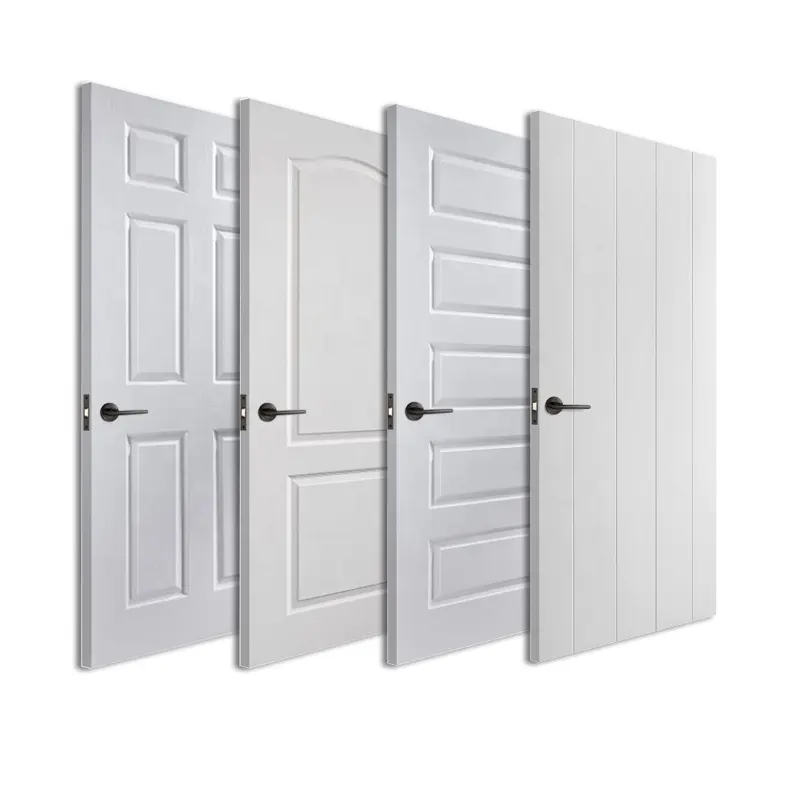 Рекламная дешевая белая текстурированная формованная дверная композитная внутренняя дверная плита для классической американской архитектуры