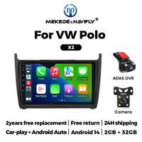 MEKEDE & NAVIFLY X SERIES Autoradio Android, écran IPS, système 2+32 Go pour VW Polo Golf Passat