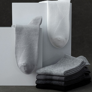 Suxinaimin Sports <b>Compression</b> <b>Socks</b> Cotton Mid Calf <b>Running</b> Basketball Training Men's - Product Image 4