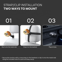Adaptateur CarPlay sans fil portable avec Bluetooth 5.4 USB, combiné à une caméra de surveillance pour bébé à l'arrière, pour une installation universelle