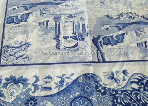 Синие гостевые салфетки, 3 слоя, 33 х40 см - Product Image 5