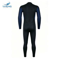 Combinaison de plongée en néoprène à manches longues pour homme, 2-3 mm, bleu noir, pour le surf, la plongée en apnée et la plongée sous-marine